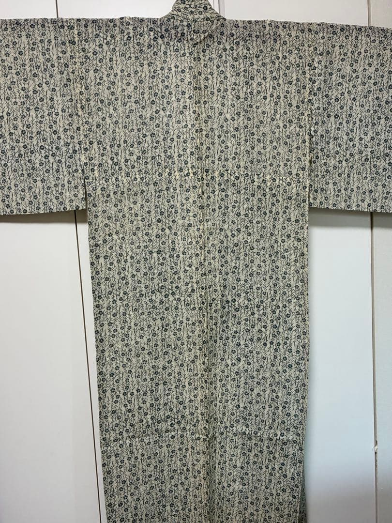 竺仙　絹紅梅　浴衣　撫子繋ぎ　難あり