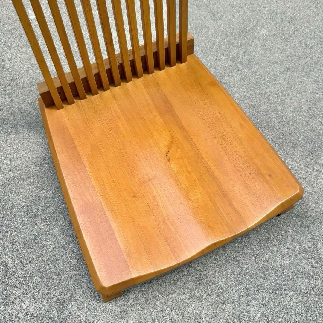 2脚セット✴︎座椅子 ローチェア イス 天然木 高齢者 あぐら 低座椅子