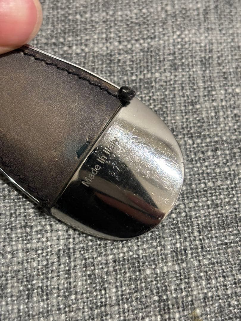 【激安大特価】Berluti シューホーン　スプーン型レザーキーホルダー