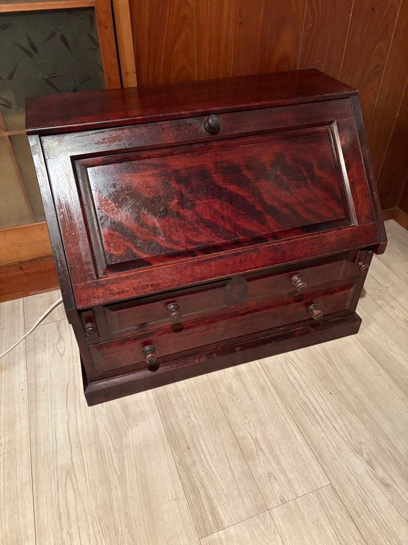 木製ライティングビューロー 九州民藝家具