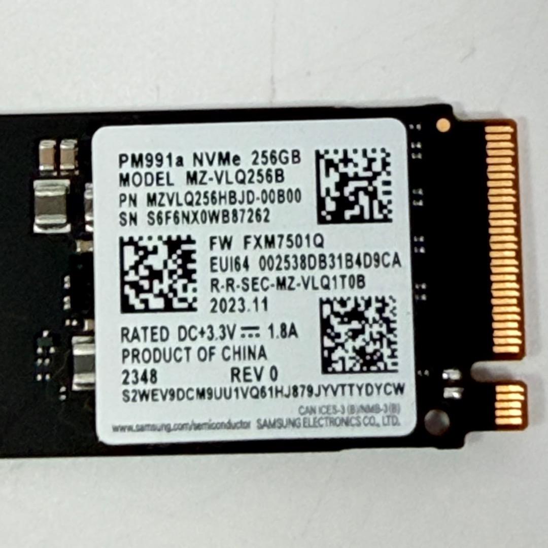 Samsung PM991a NVMe SSD 256GB ×10個セット 中古