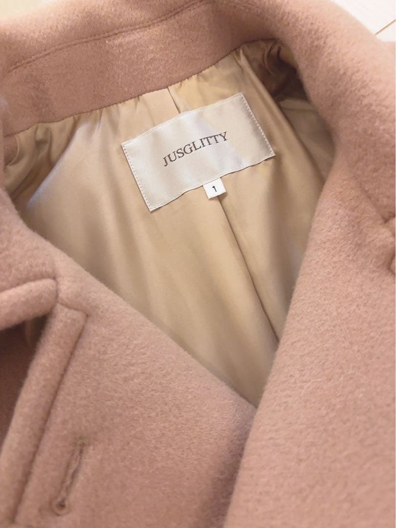 JUSGLITTY スタンダードPコート　キャメル　1 ハンガーおまけ♡