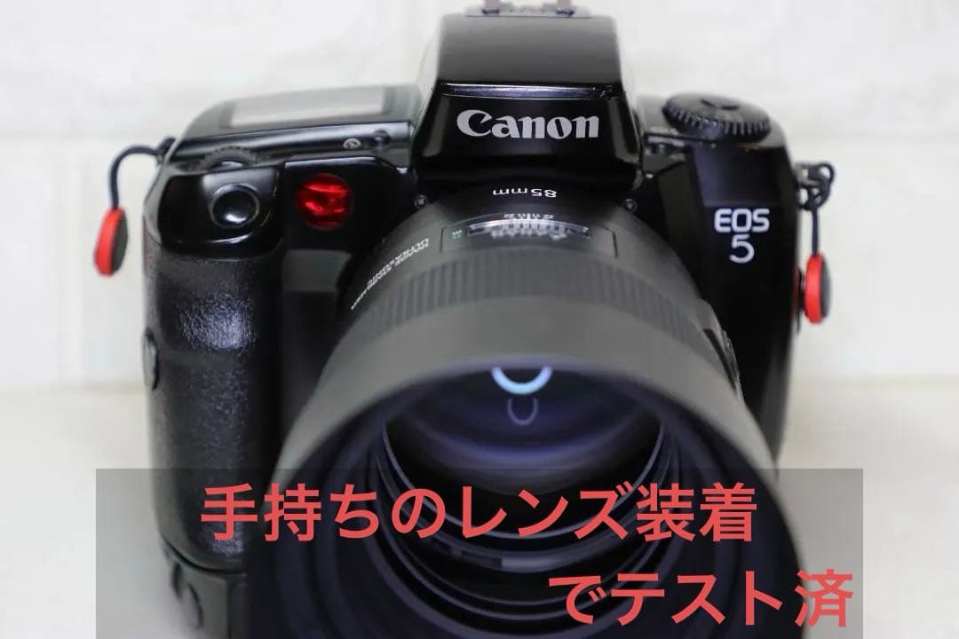 Canon EOS-5QD デモ機【世界初の視線入力機】380EX・VG10