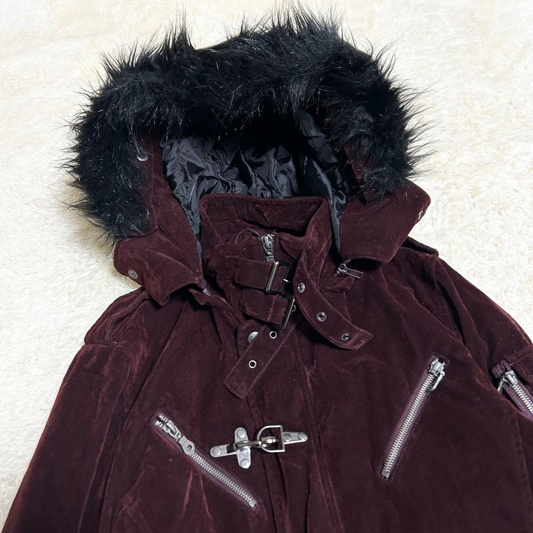 y2k ベロアコート お兄系 ギミック Alpha Magic 3way 中綿