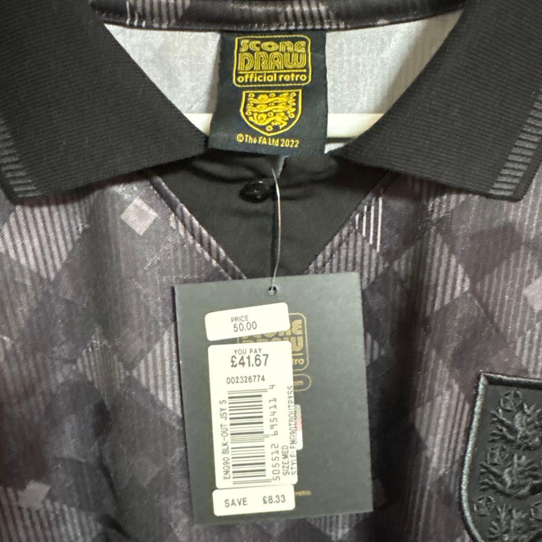 新品！タグ付き！イングランド代表　1990年　Blackout ユニフォーム