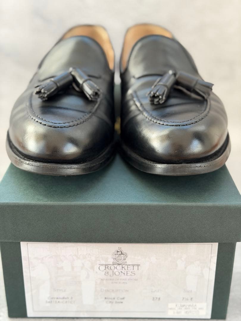 ゆ*も様 Crockett&Jones CAVENDISH3ブラック7.5h シ