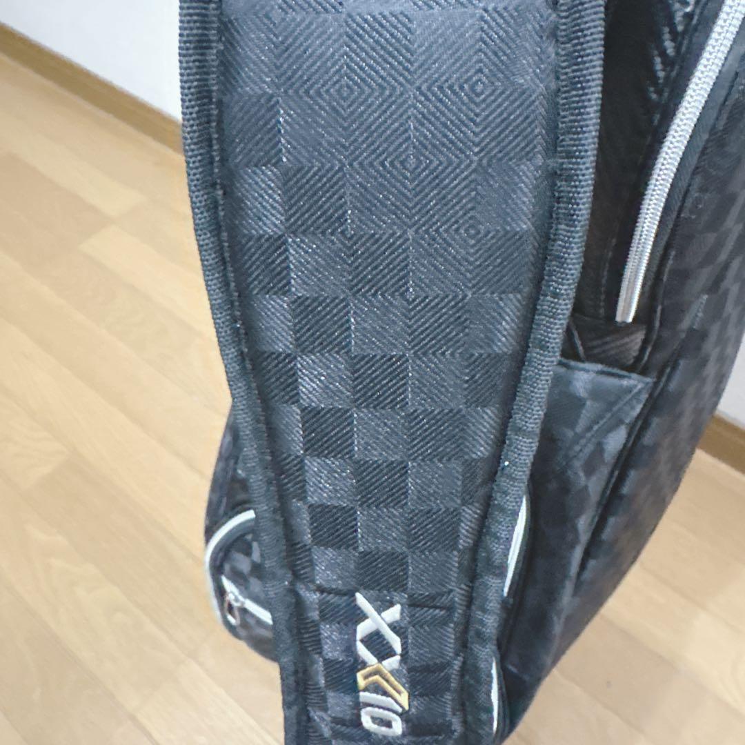 K457 XXIO GGC-X161 ブラックチェック キャディバッグ