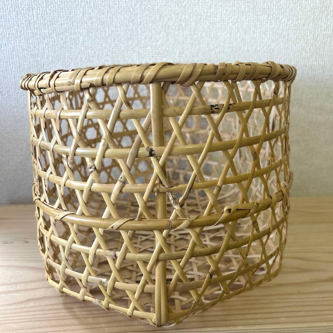 青森県 根曲竹 収納かご