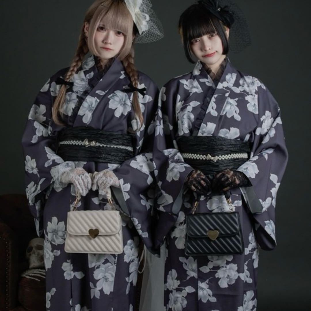 Pal elfy 浴衣 帯 セット + レース付きレースグローブ