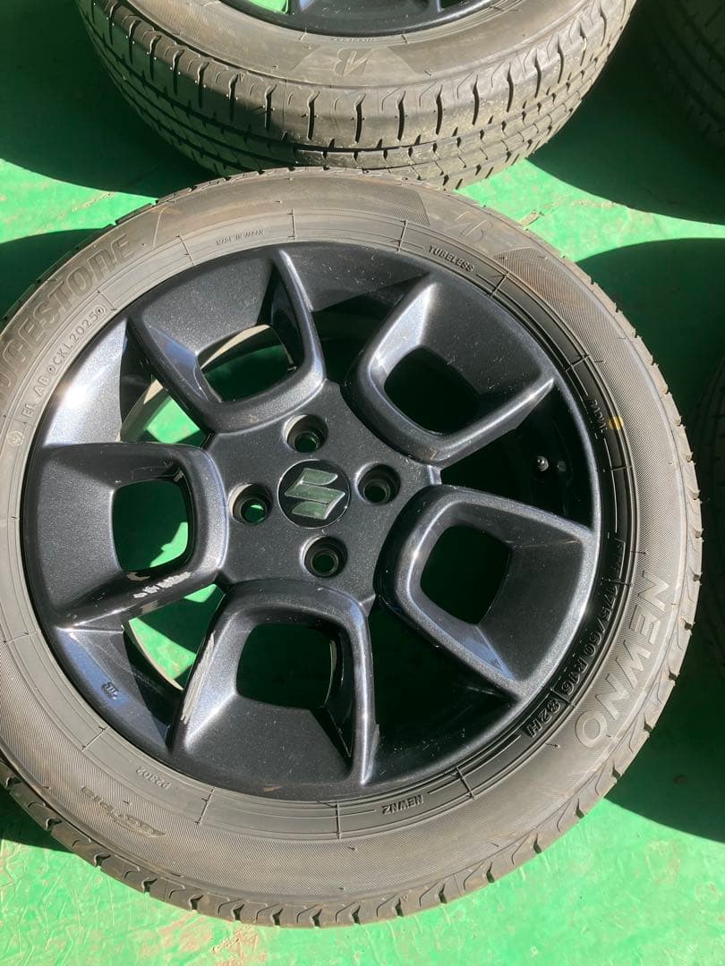クロスビー　16インチ夏タイヤ　ブリヂストンNEWNOブラックホイールセット