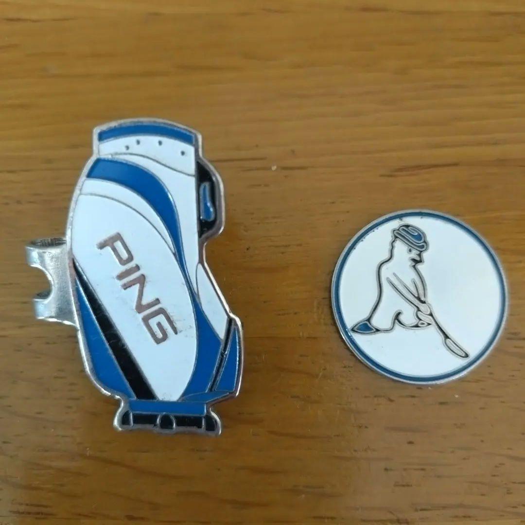 PING アイアンカバー　マーカー　キャップ　バイザー　ニット帽