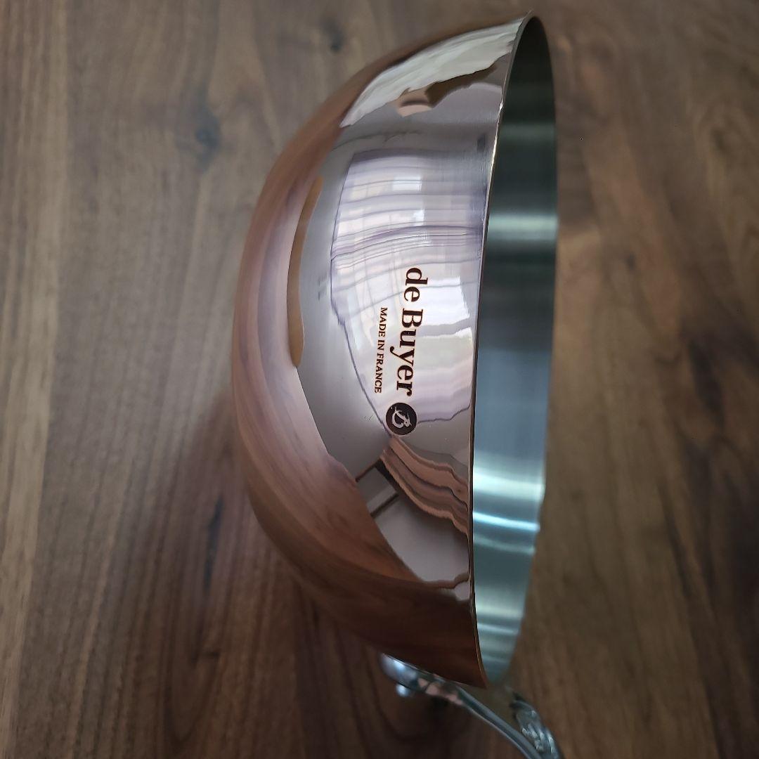 【タイムセール】フランス製deBuyerIH対応20センチ銅ソテーパン3