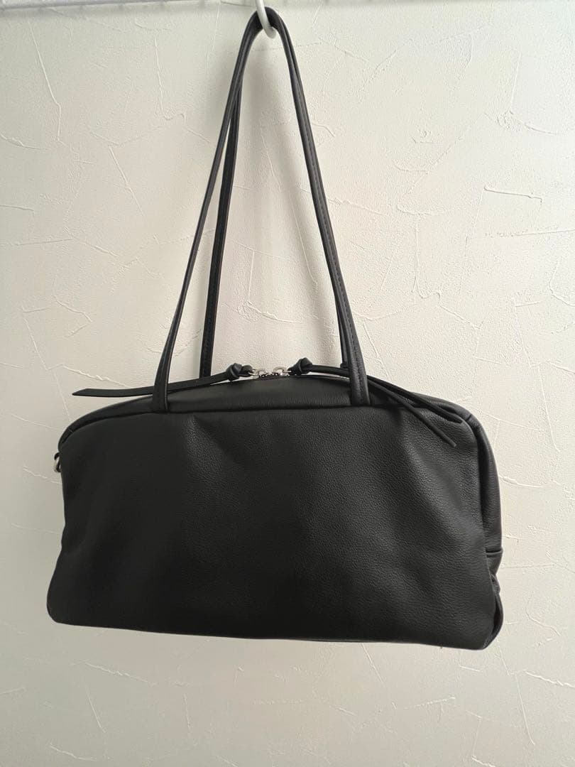 【美品】オリジナルレザー2WAYボストンバッグ ブラック