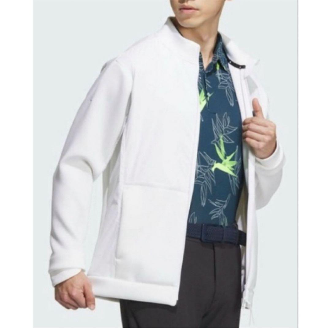 送料無料 新品 adidas GOLF ダンボールニット フルジップ XL WT