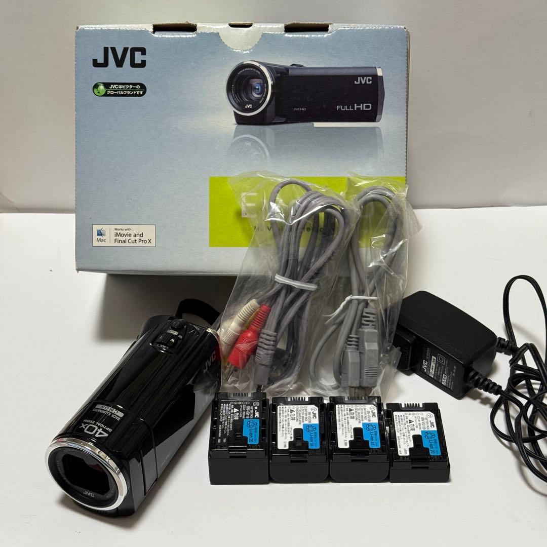 【美品】JVC FULL HD GZ-E77 バッテリー4個付き