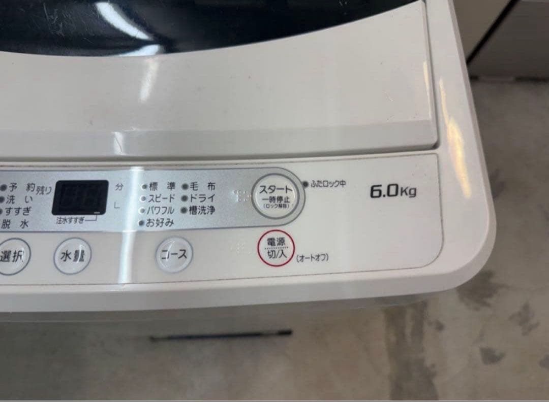 2018年式 6kg YAMADA 洗濯機 YWM-T60A1