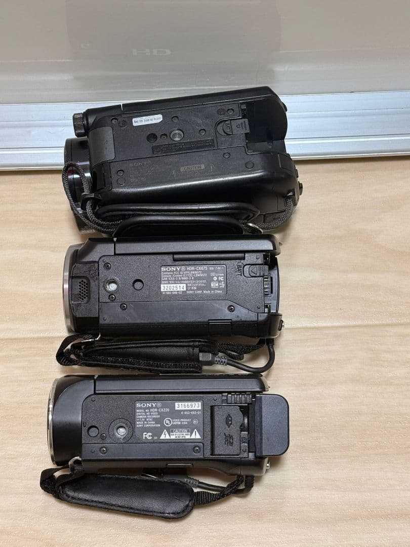SONY ビデオカメラ 本体 HDR-CX675、HDR-XR500 ジャンク