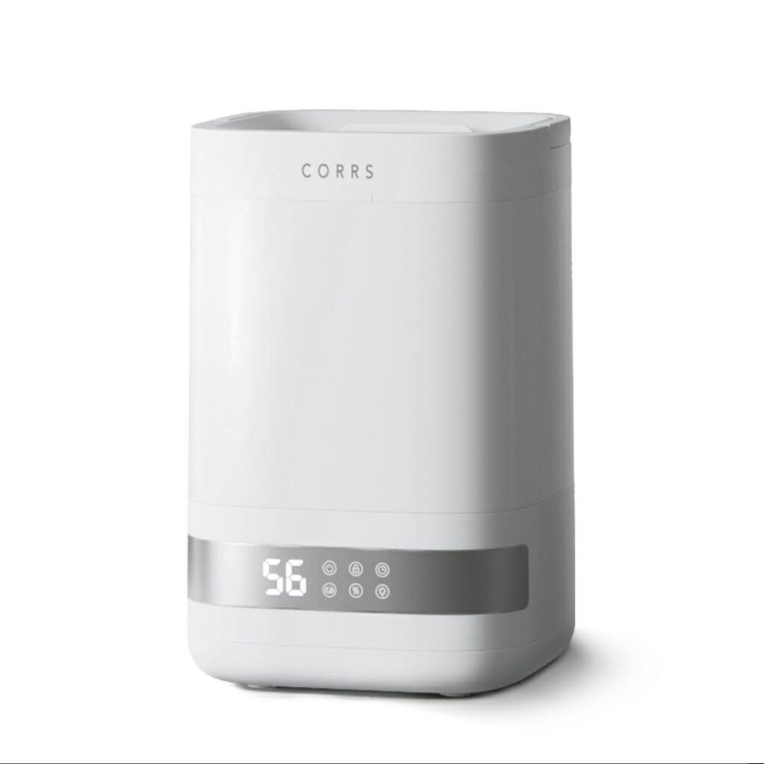 加湿器 4.0L 大容量 スチーム式加湿器 上から給水 卓上加湿器 加熱式