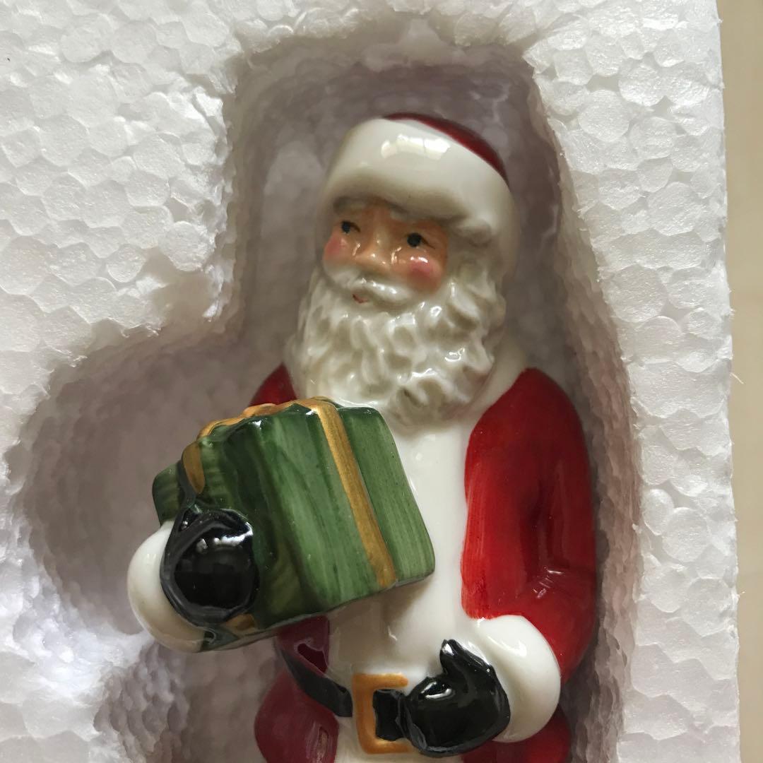 ビレロイ&ボッホ　サンタクロース　キャンドル　ホルダー　フィギュリン　クリスマス