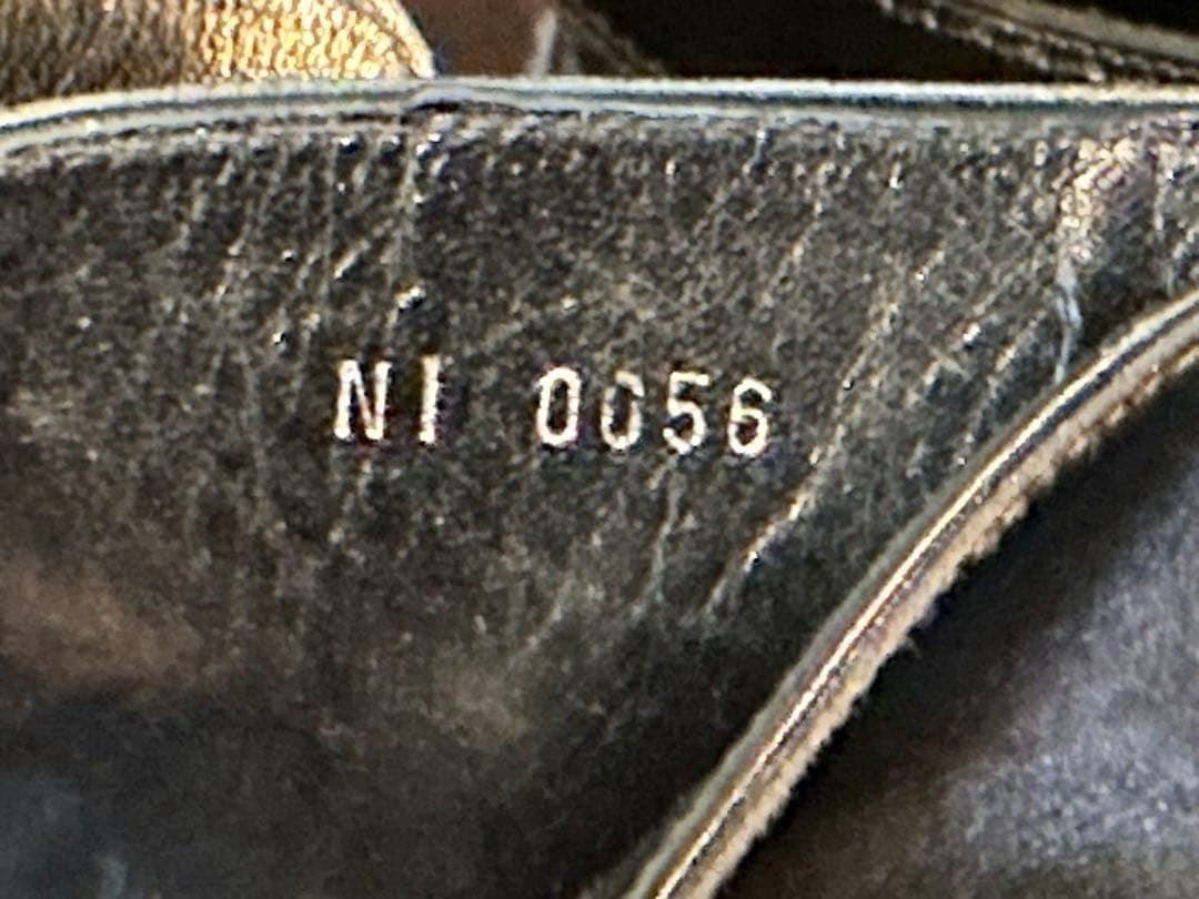 希少 2006年製 ルイヴィトン ストラップ レザーブーツ 9 28cm 伊製