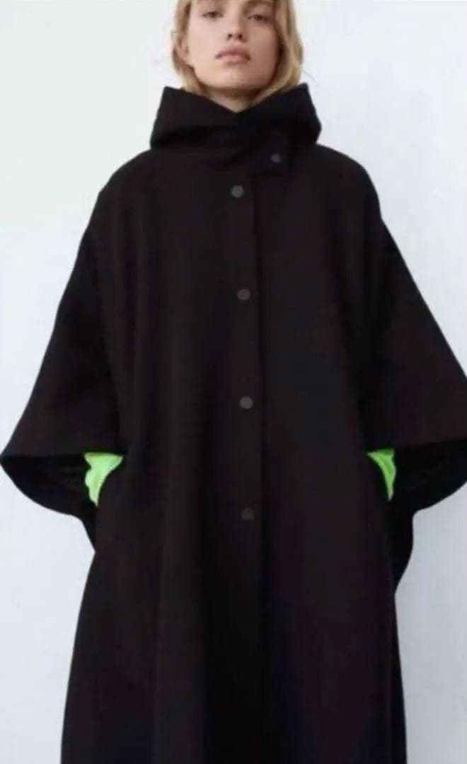 ZARA LIMITED EDITION マンテコ　ウール混ケープコート M