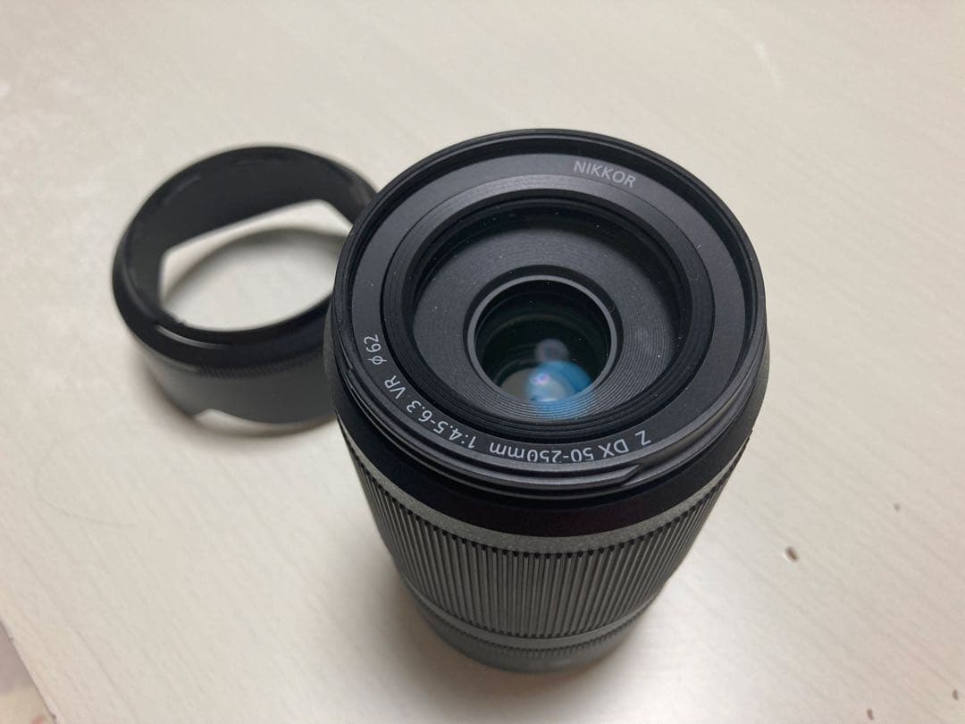 【ほぼ未使用】Nikon DX50-250/4.5-6.3 純正フード付き