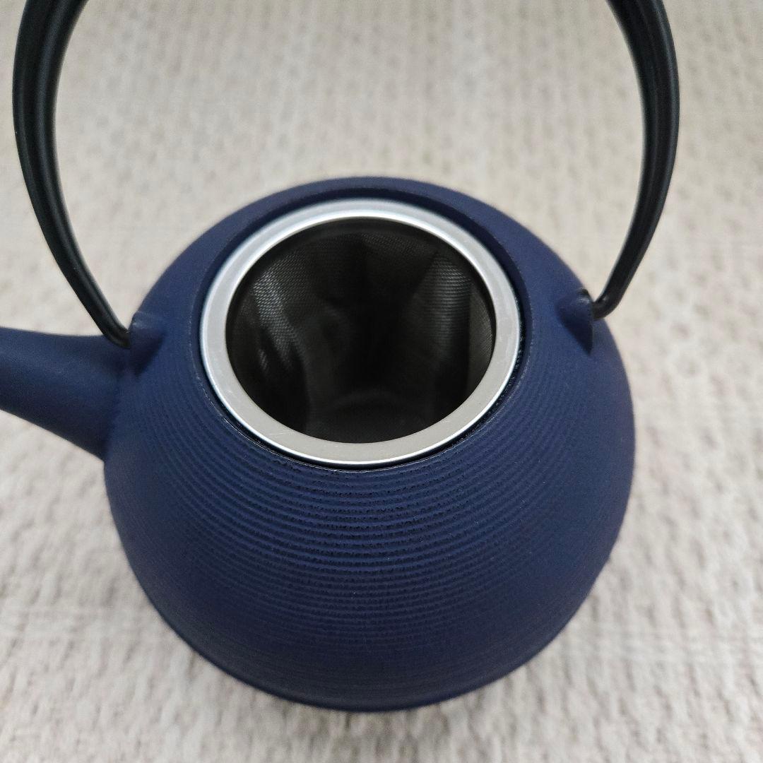 藍花 Aika 盛岡南部鉄器 鉄瓶 日の丸 紫紺 日本製