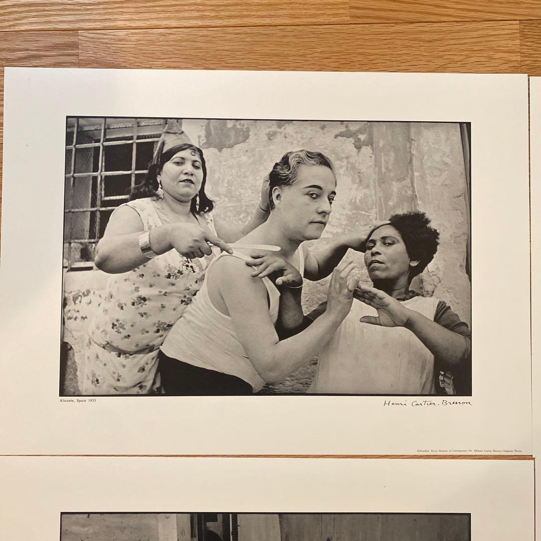 Henri Cartier-Bresson 写真 4枚 プリント 何必館