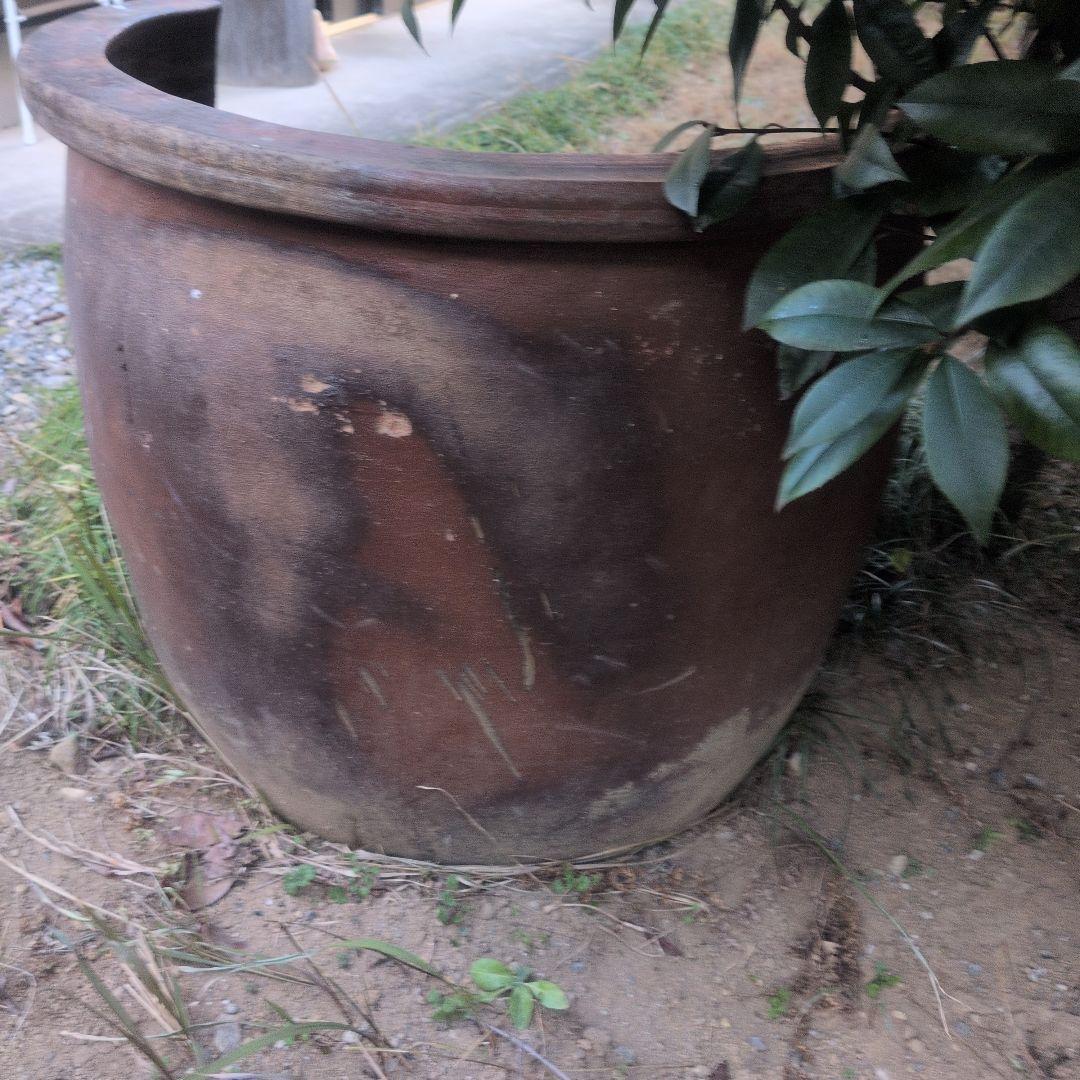 昭和レトロ 陶器製 金魚鉢　骨董品　アンティーク　メダカ　レトロ