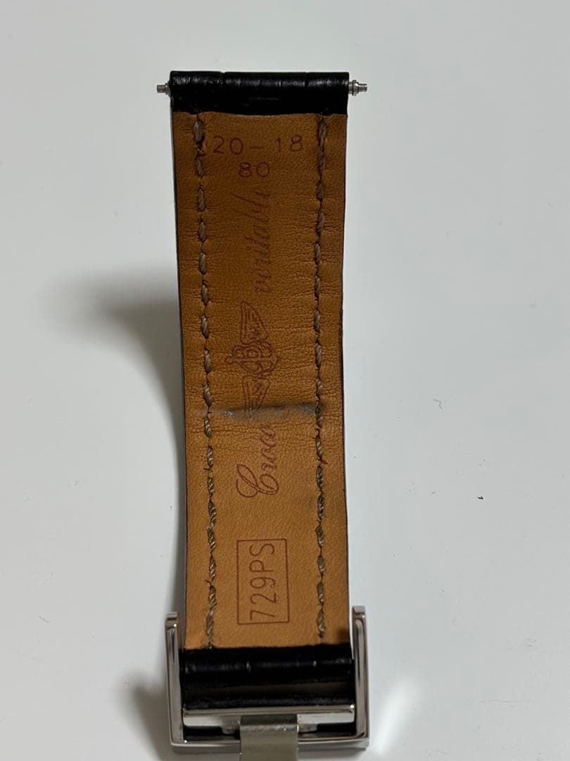 Breitling ブラック クロコレザーベルト ブライトリング　純正