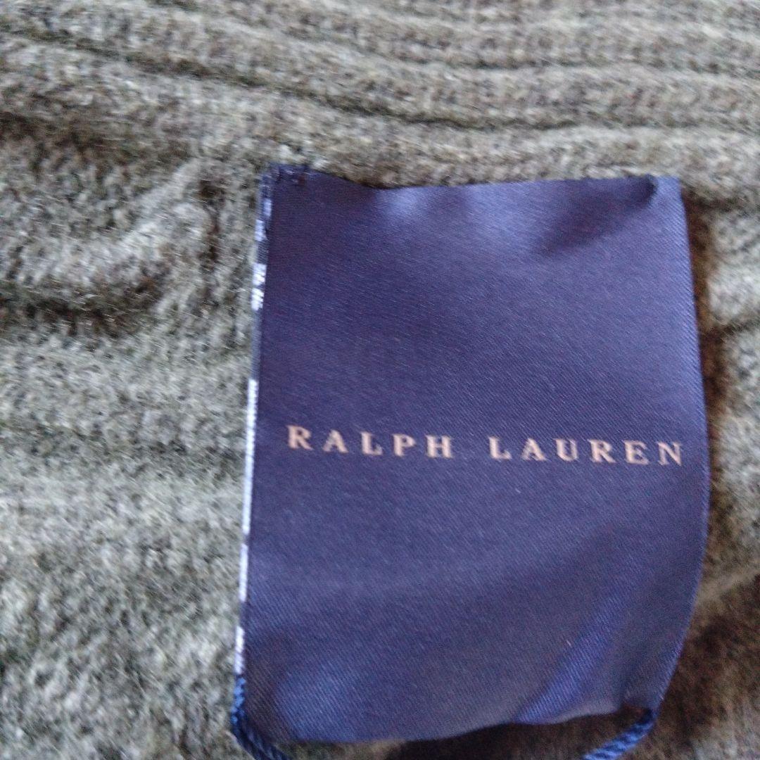 ラルフローレン ロダンドネガルケーブルひざ掛け グリーン