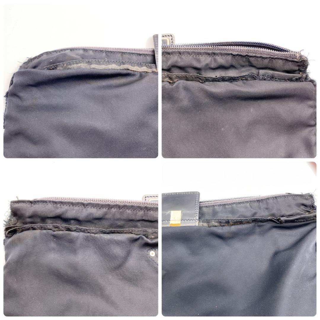 PRADA プラダ ナイロン ショルダーバッグ 三角ロゴ ブラック　男女兼用