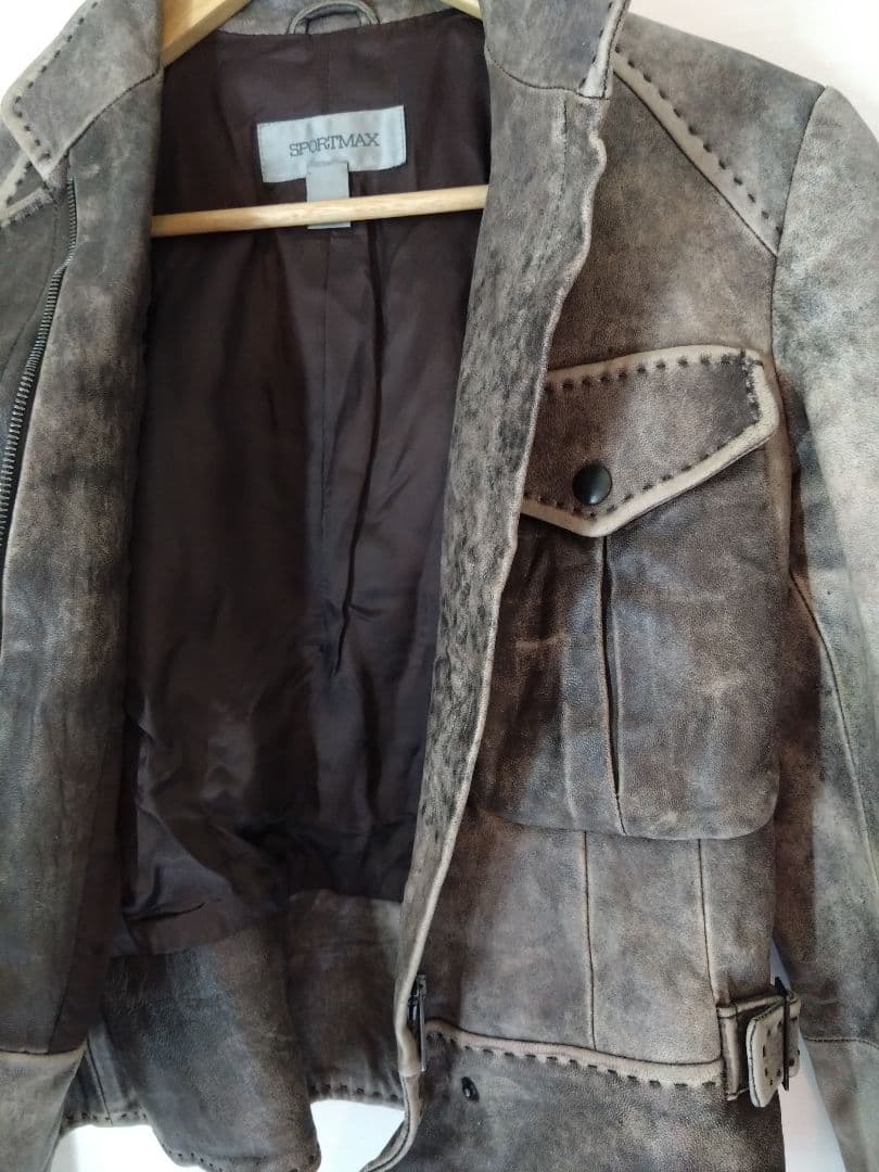 SPORTMAX レザージャケット