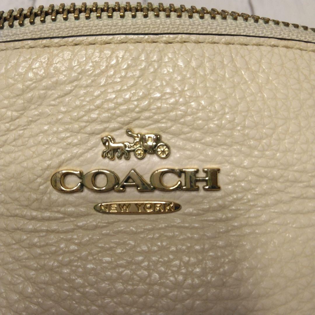 COACH　ウエストポーチ　シボ革　ロゴ　オールレザー　M1980-F48738