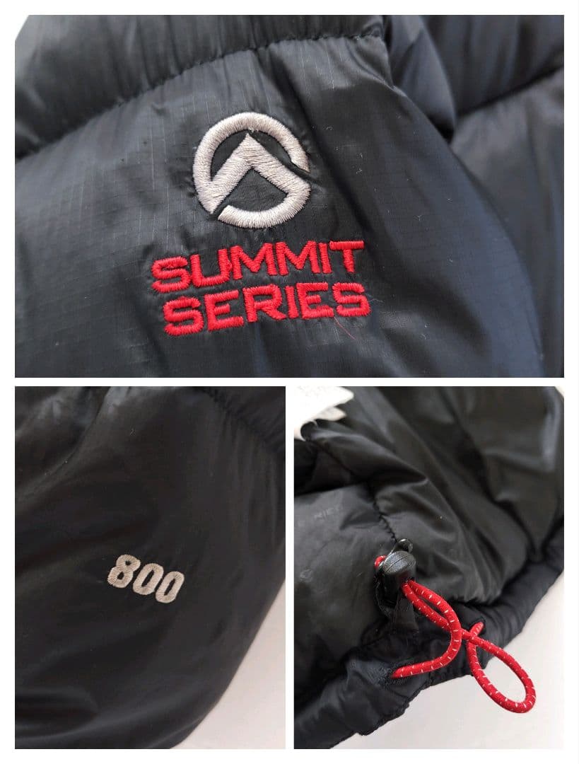 ノースフェイス サミットシリーズ 800FP ダウンジャケット ブラック【XL】
