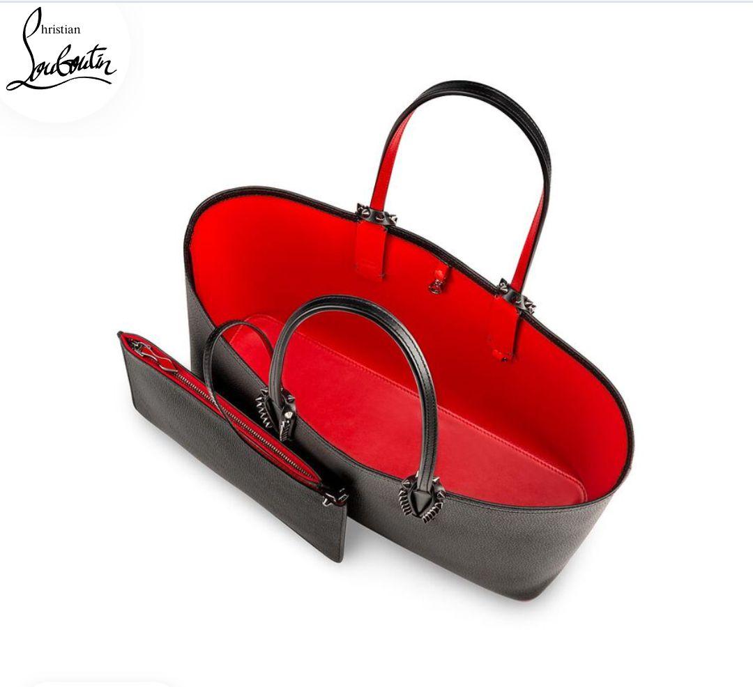 ★ルブタン スタッズ付き黒レザートートバッグ 美品★最終お値下げ