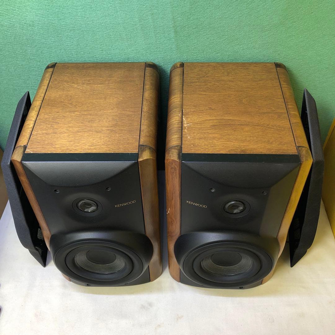 お10●KENWOOD スピーカー ウッド仕上げ コンパクトLSF-777ペア