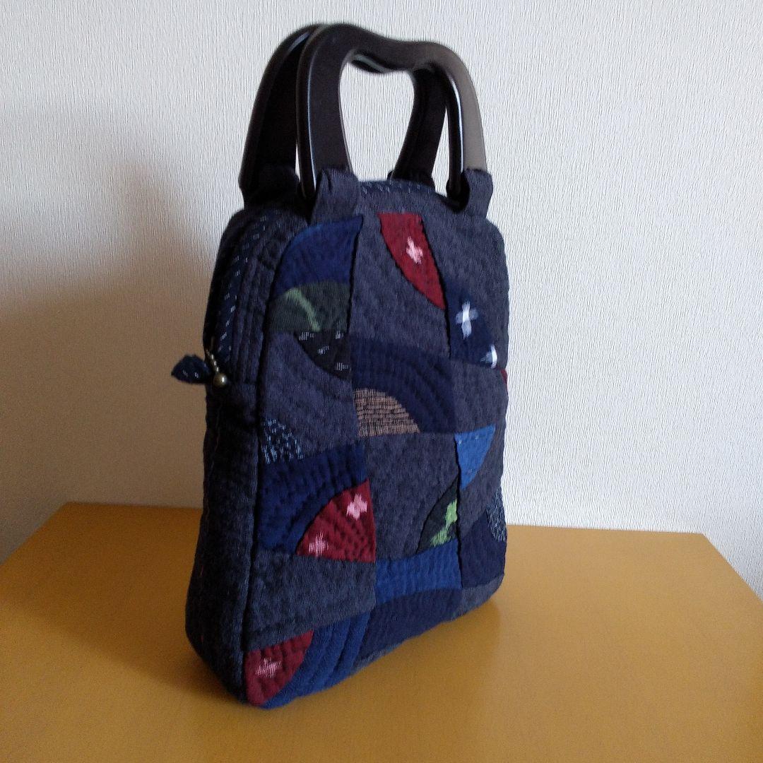 パッチワーク　久留米絣のバッグ　ハンドメイド