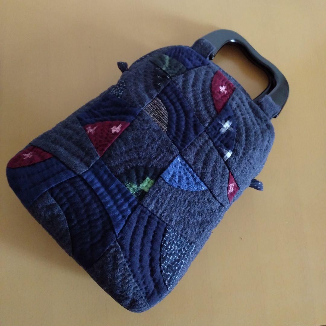 パッチワーク　久留米絣のバッグ　ハンドメイド