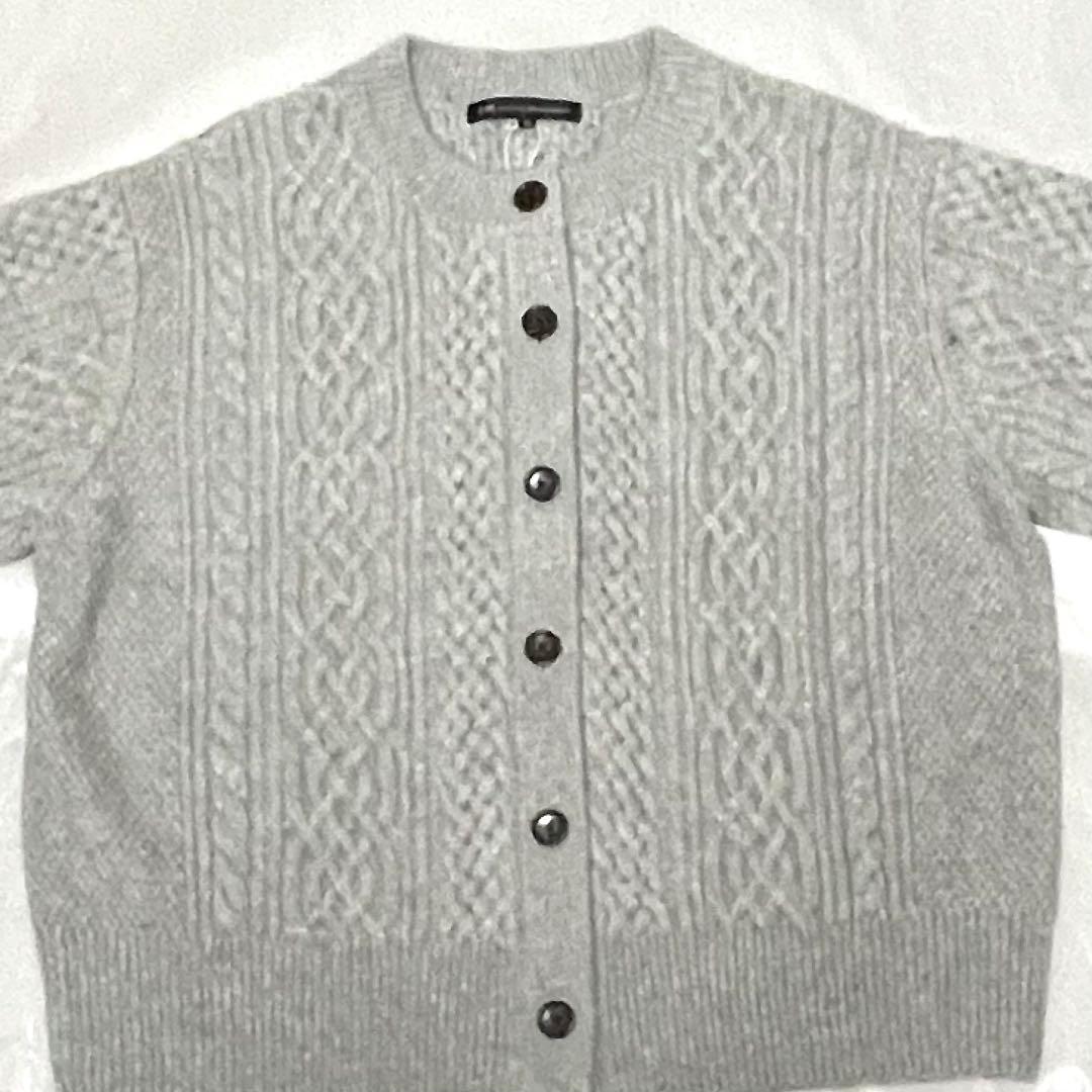 お値下げ☆23区【今季新作・新品】カシミヤブレンド ケーブルニットカーディガン