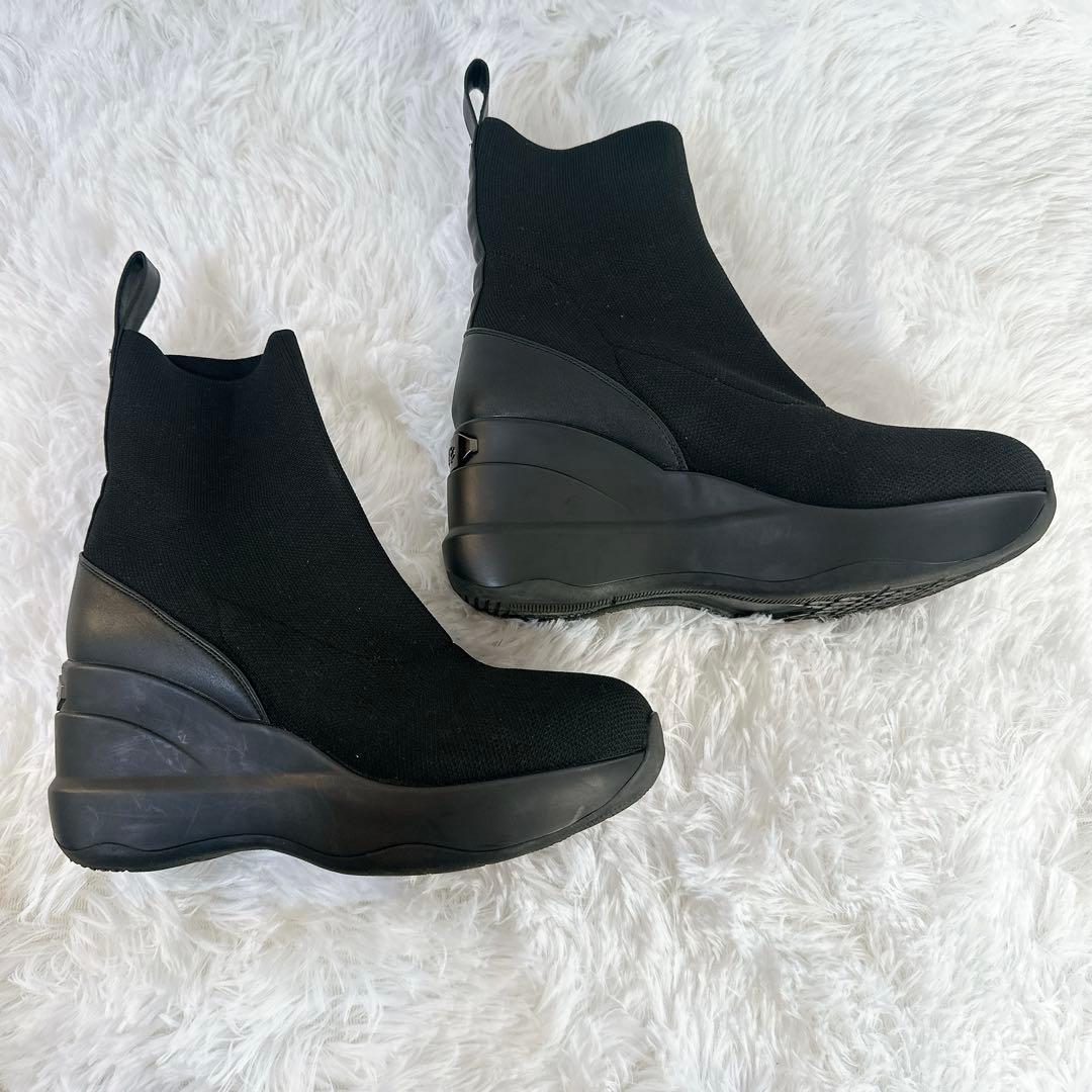 RinnorMORE レッグニットブーツ ブラック L ソックスブーツ