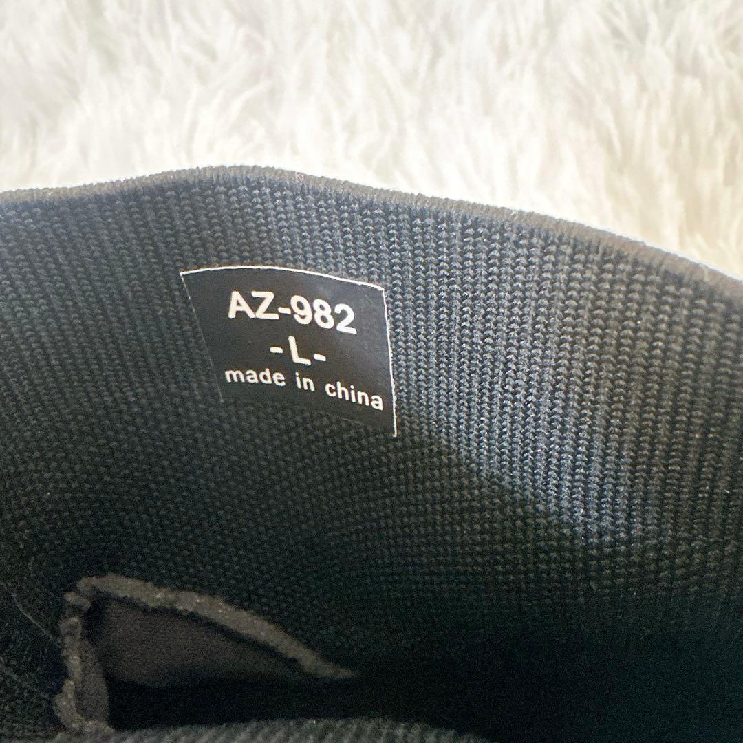 RinnorMORE レッグニットブーツ ブラック L ソックスブーツ