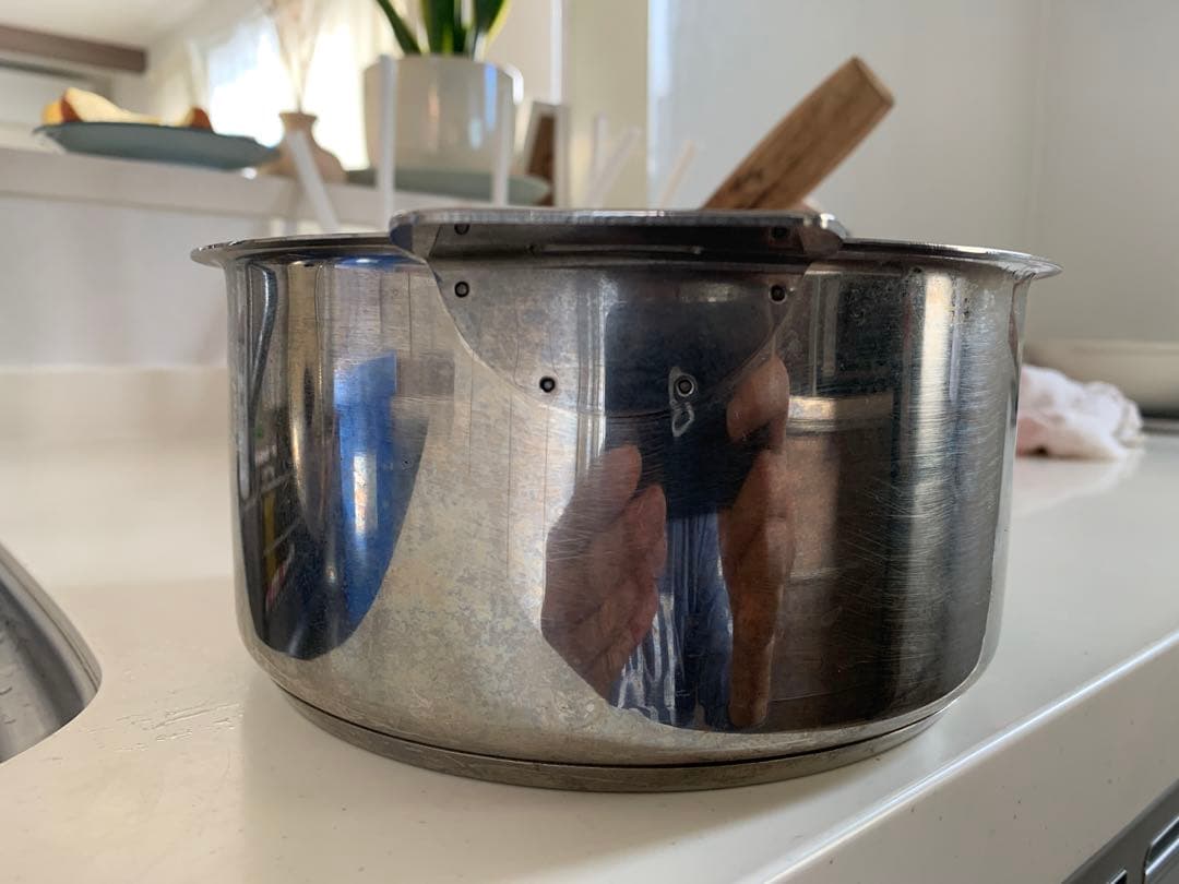 クリステル CRISTEL グラフィット 浅型鍋 両手鍋 青いハンドル