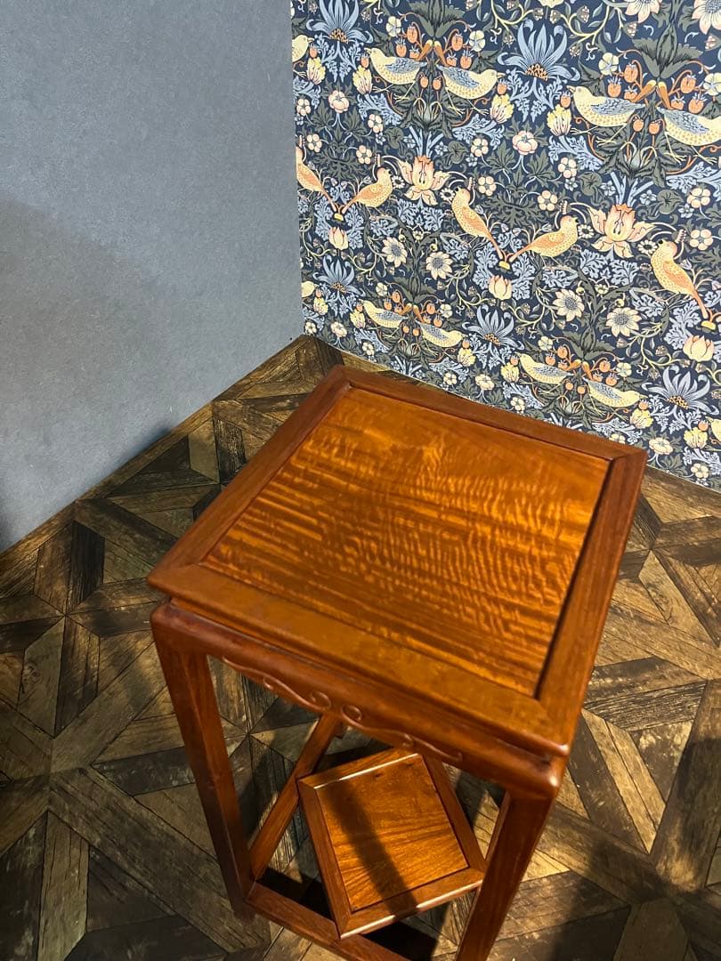 カリモク 花台 インテリア 昭和レトロ アンティーク 飾り台