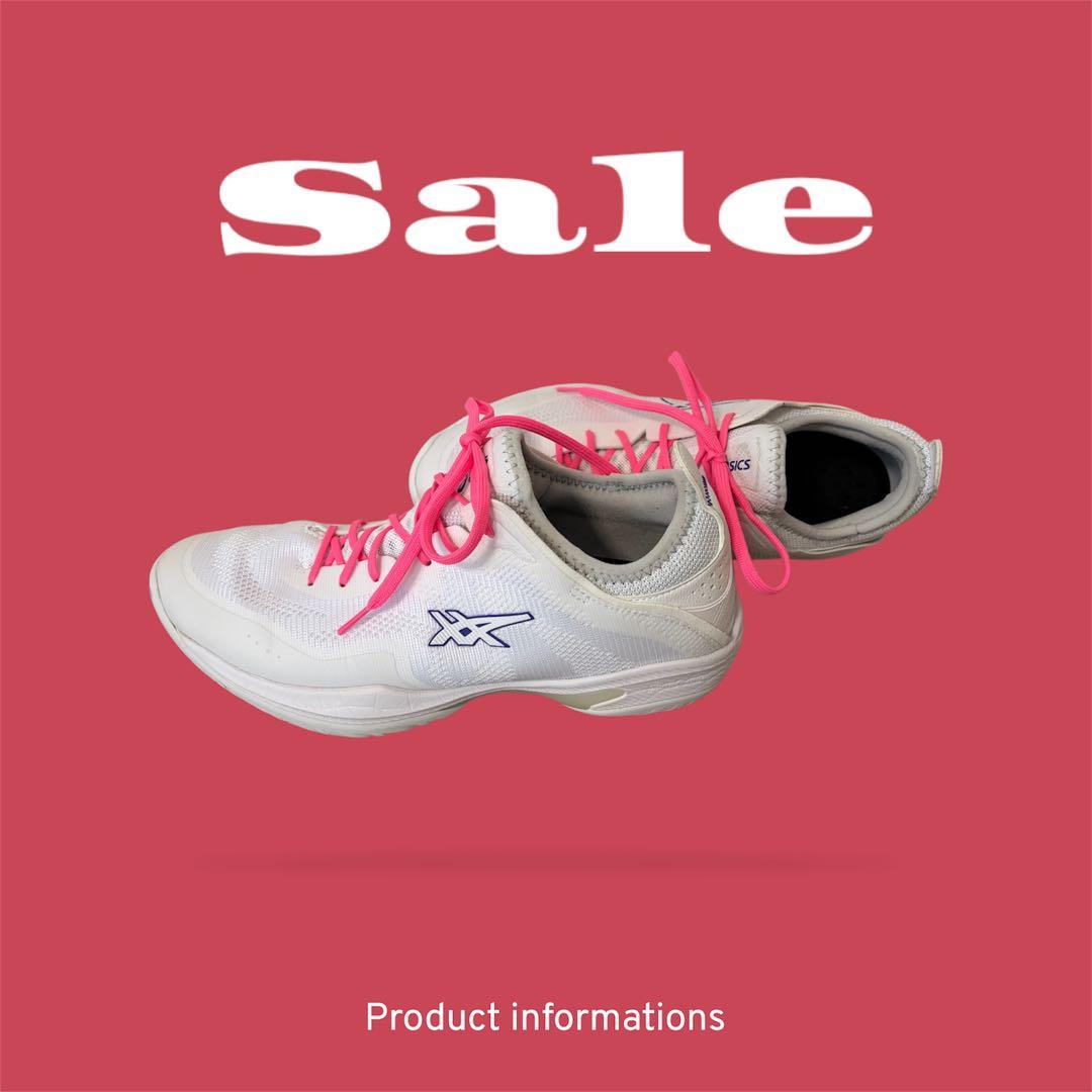 【美品】asics GLIDE NOVA FF3/グライドノヴァFF3レア白/紫