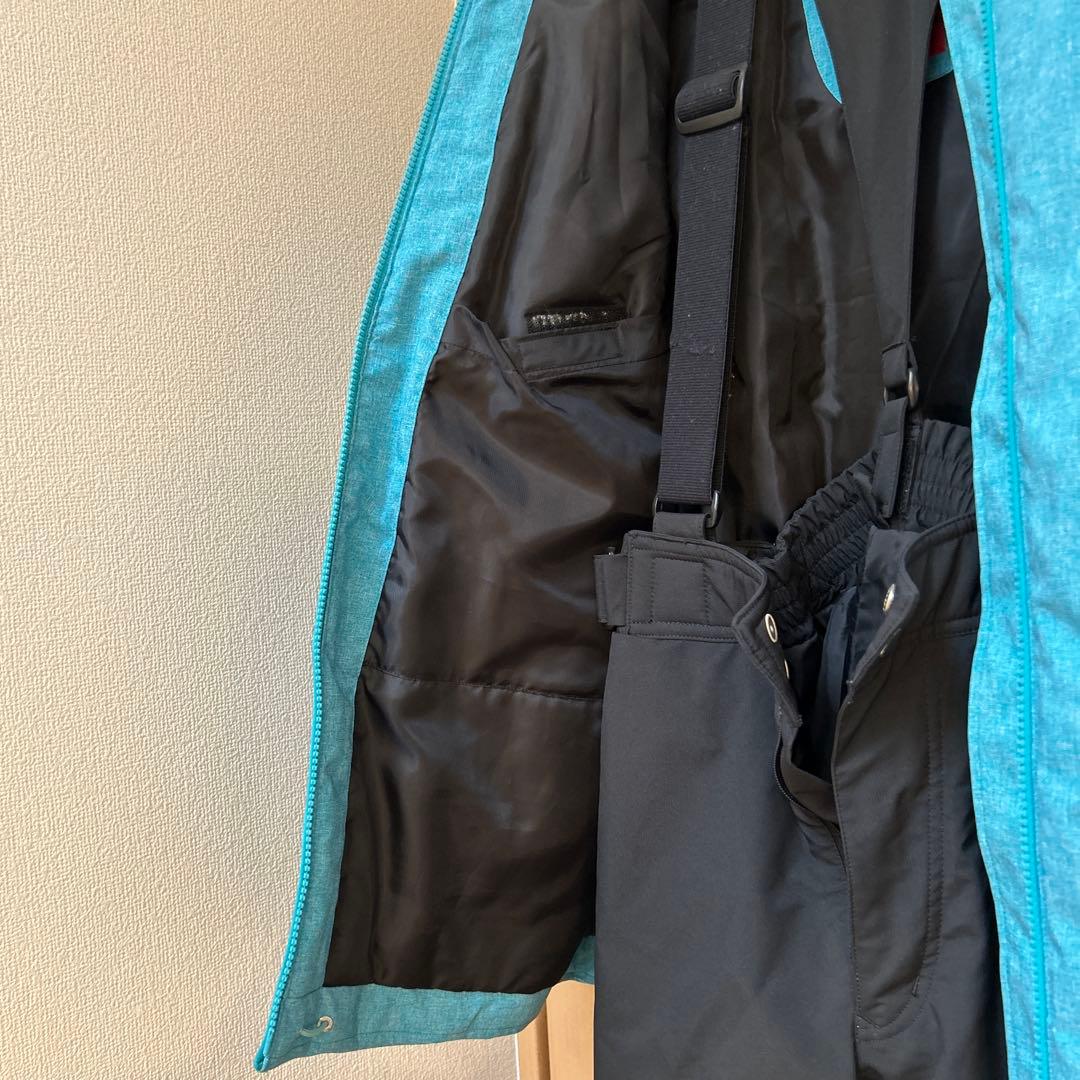 女性用DESCENTEスキーウェア上下 ブルー/ブラック