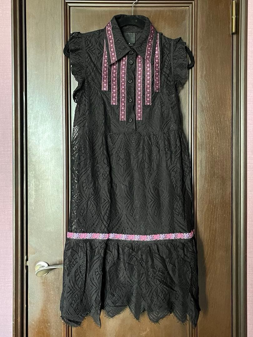 ANNA SUI アナスイ ワンピース 試着のみ 黒レース