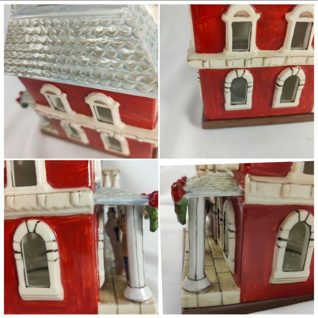 美品✨ビレロイアンドボッホ 陶器製クリスマスキャンドルハウス 郵便局