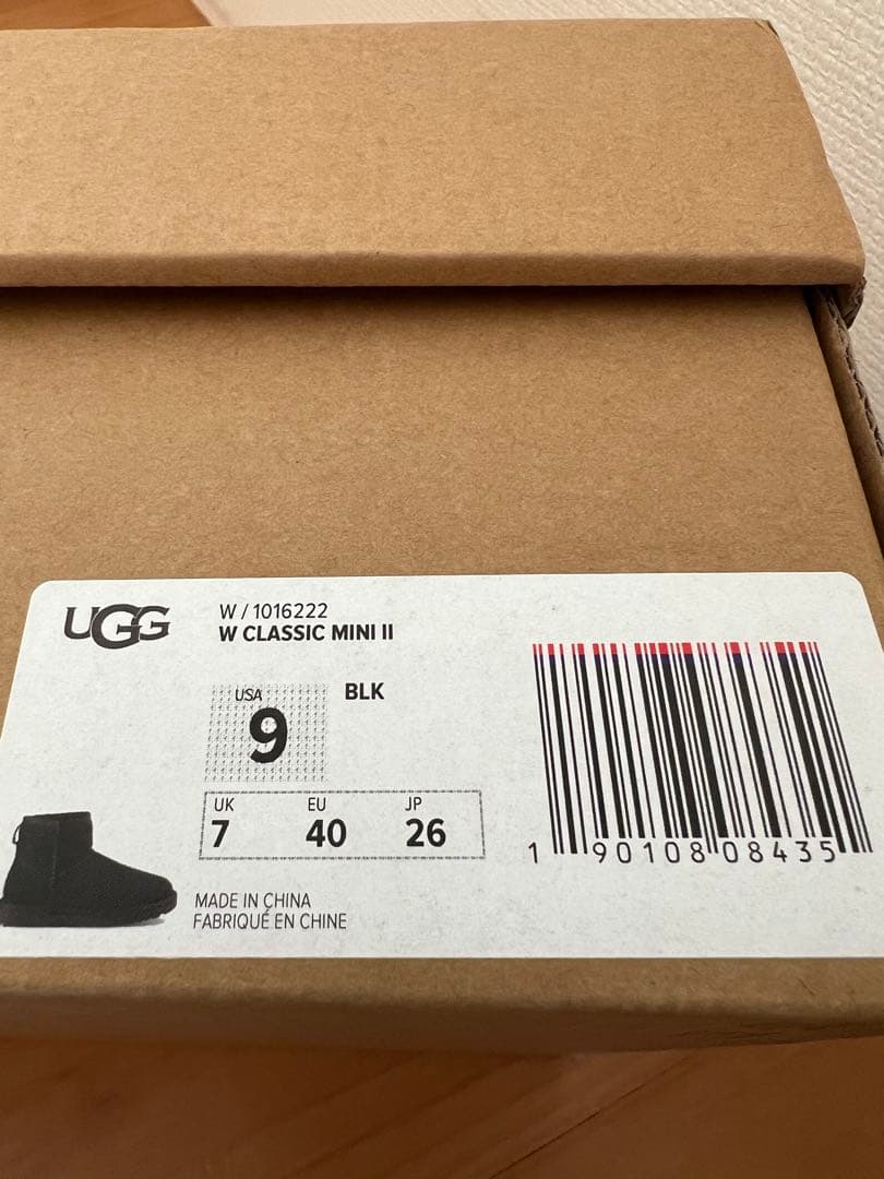 UGG W CLASSIC MINI II ブラック 9