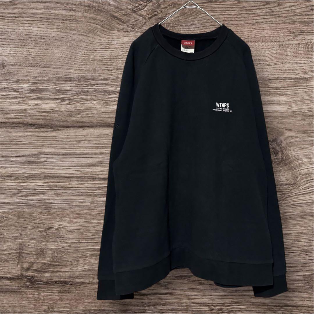 WTAPS ダブルタップス スウェット ブラック プリント